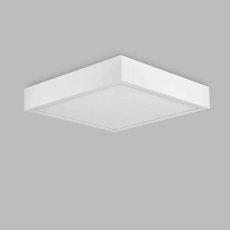 LED-Deckenleuchte Saona Superficie quadratisch Weiß-Matt