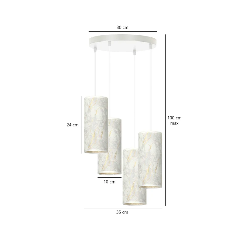Karli 4 Wh Premium Marbel White