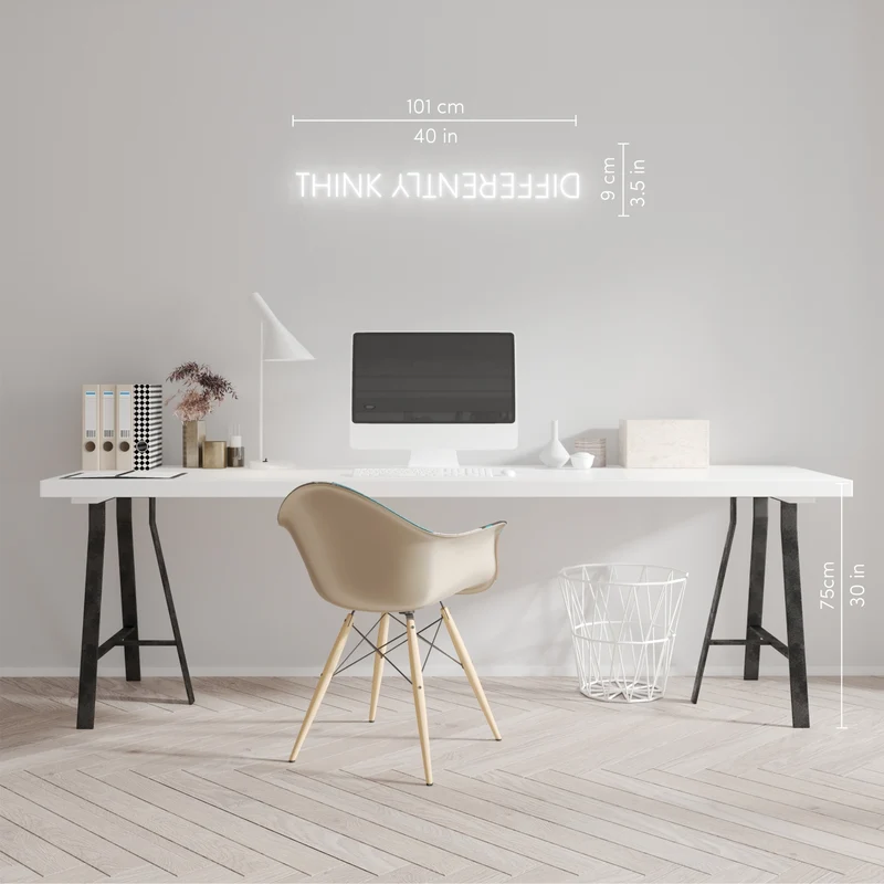 Think Differently by Bobby Berk, signe en néon LED