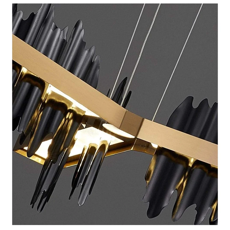 Lustre En Metal Noir