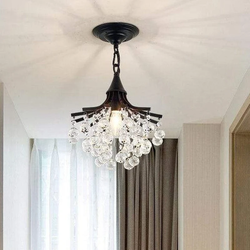 Lustre En Cristal Noir