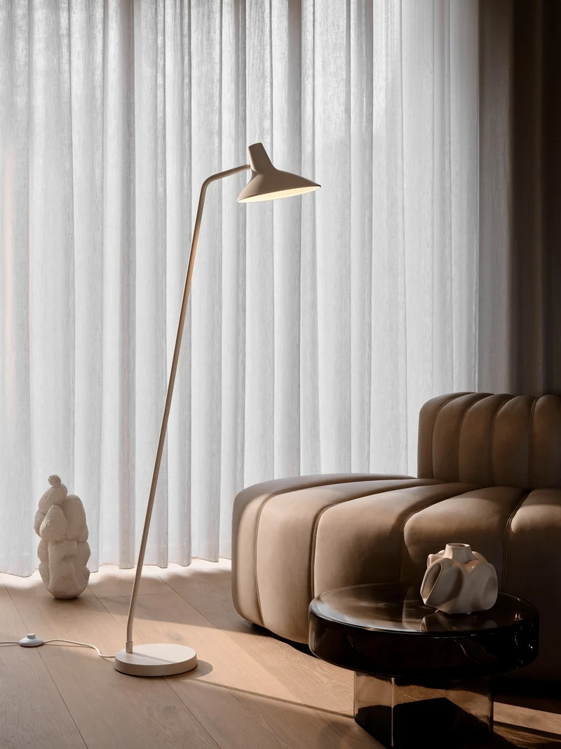 MAKOTO G9 SATIN KROM BORDLAMPE
