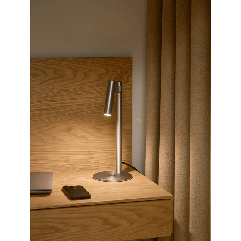 MAKOTO G9 SATIN KROM BORDLAMPE