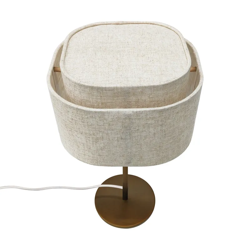 TAKAI H37 BEIGE STOF BORDLAMPE