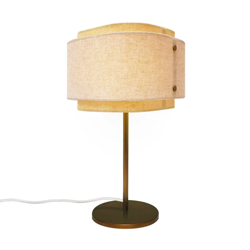 TAKAI H37 BEIGE STOF BORDLAMPE