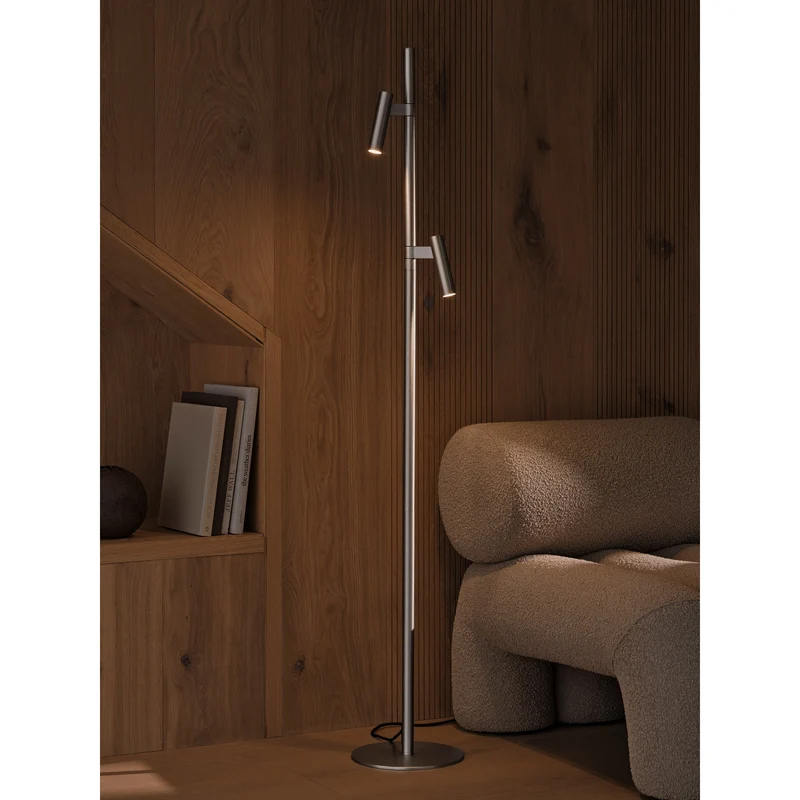 MAKOTO G9 SATIN KROM GULVLAMPE
