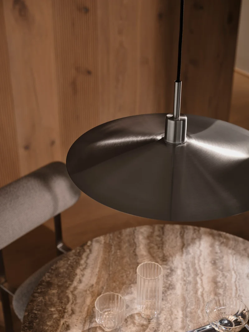 LATIKA Ø45 BØRSTET KROM PENDEL