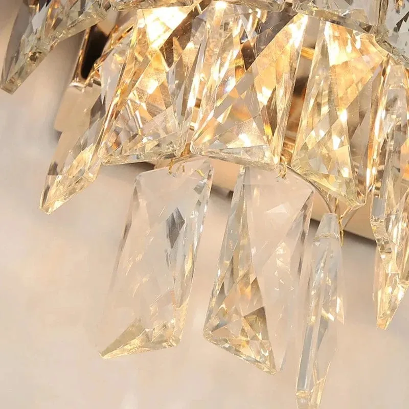 Applique noir et cristal design