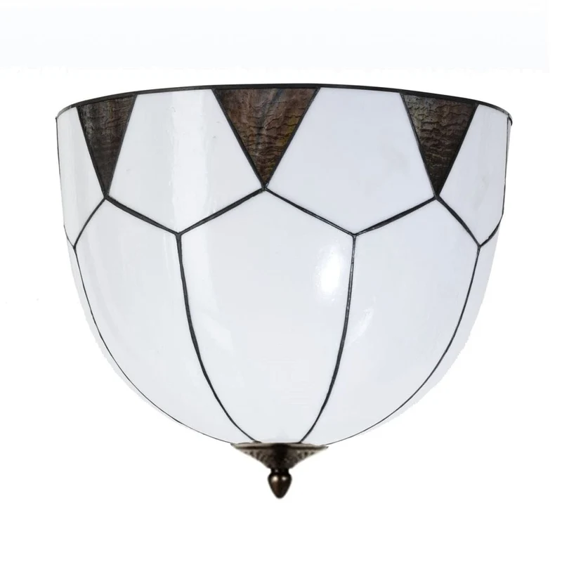 Petit plafonnier retro verre