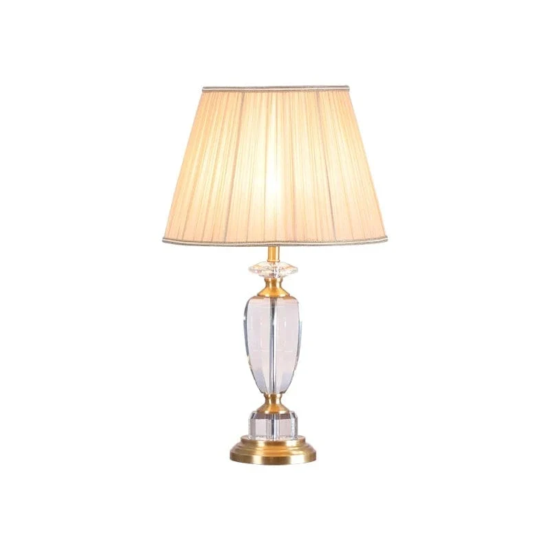 Lampe de Table Blanche Corps en Verre
