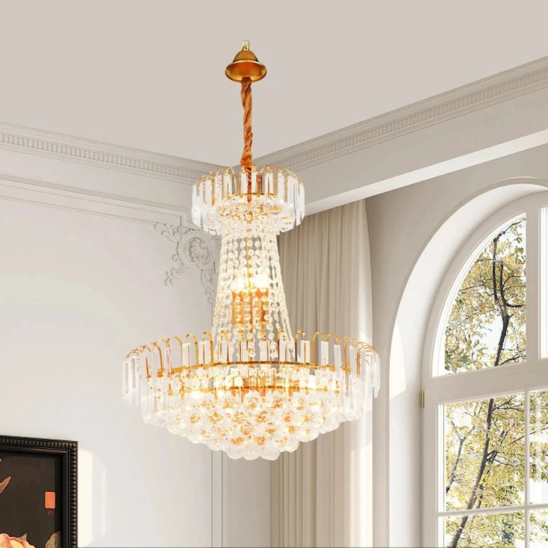 Suspension cristal chic pour grand salon