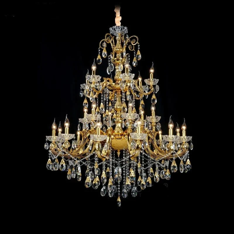 Lustre en cristal luxueux antique