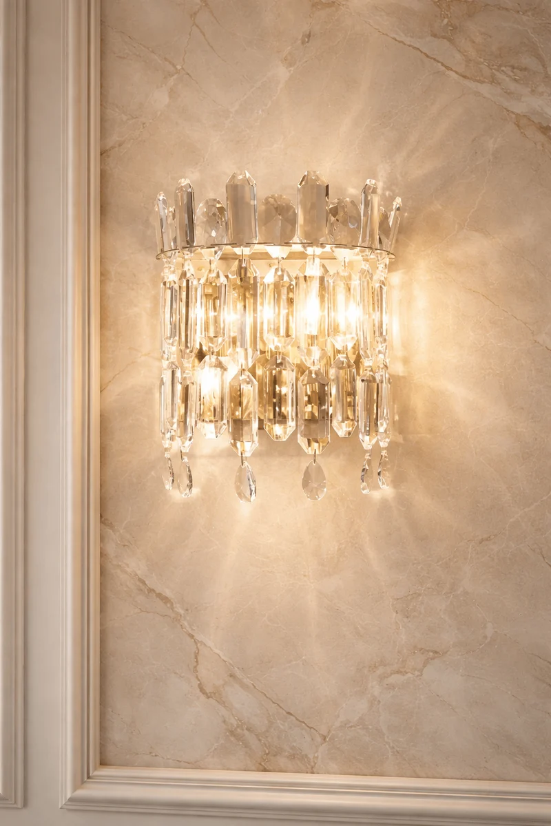 Lustre Contemporain en Cristal Luxe