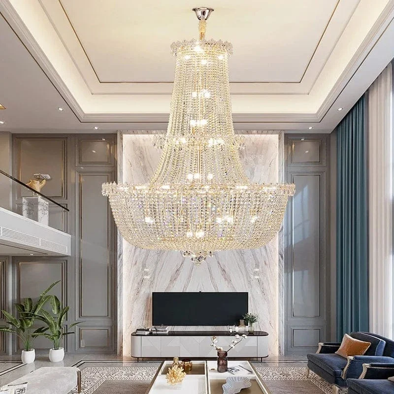 Grand Lustre en Cristal Luxe