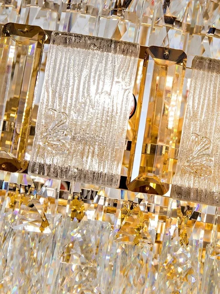 Grand Lustre Luxe pour Haut Plafond