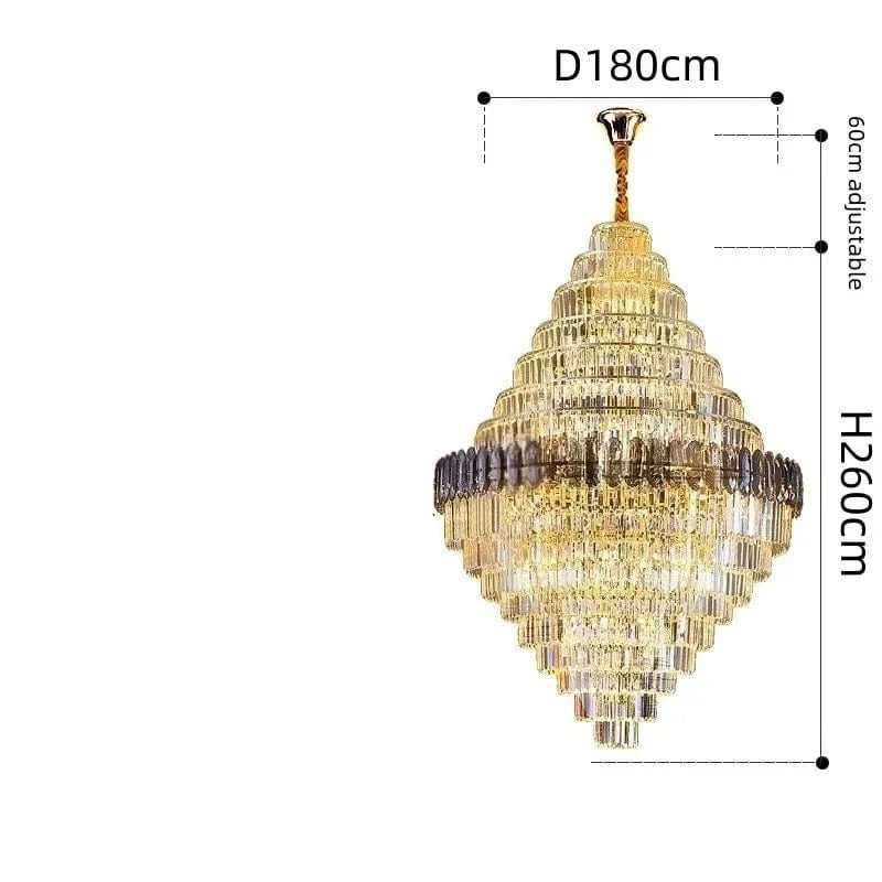 Lustre Cristal Geant Pour Salles