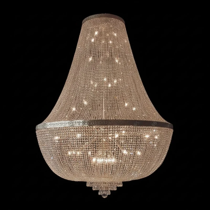 Grand lustre en cristal pour grandes salles de réception