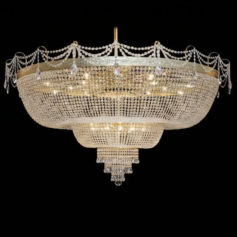 Grand Plafonnier Lustre Luxe Européen 220cm