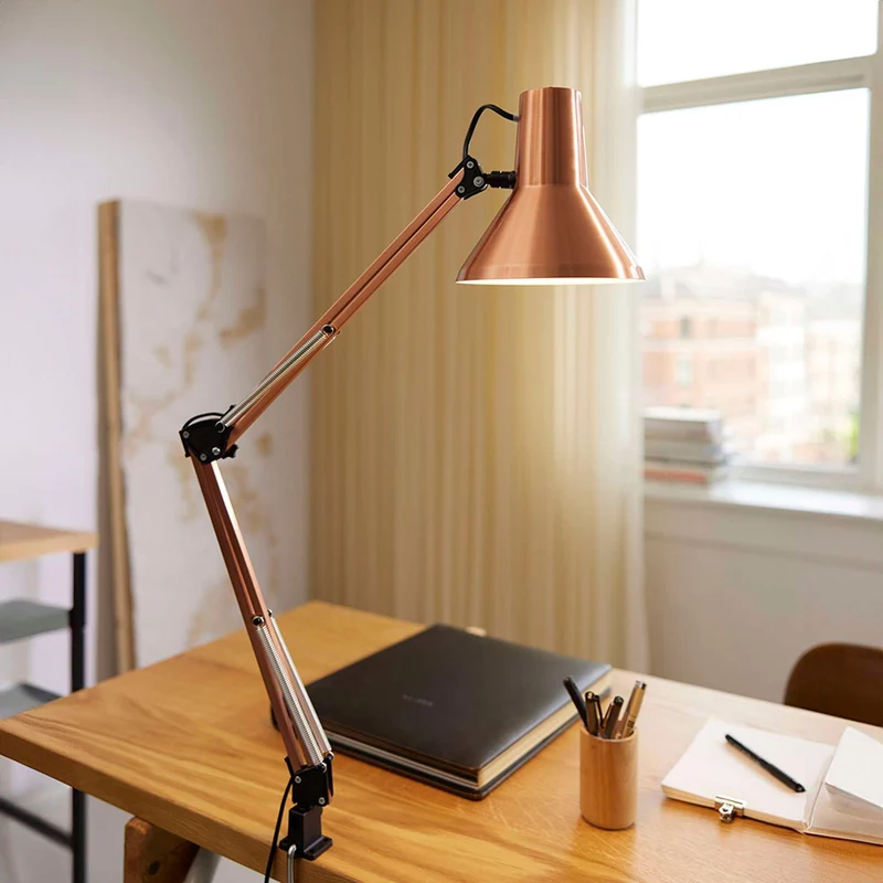 JENSEN ARKITEKTLAMPE BØRSTET KOBBER