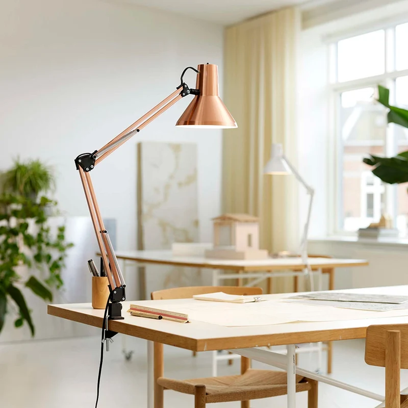 JENSEN ARKITEKTLAMPE BØRSTET KOBBER