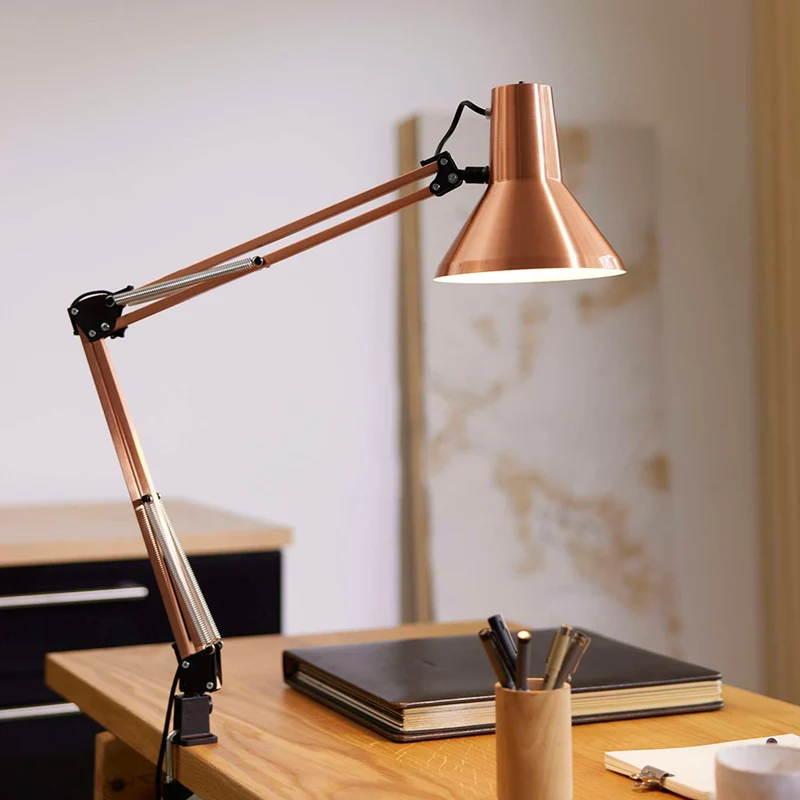 JENSEN ARKITEKTLAMPE BØRSTET KOBBER