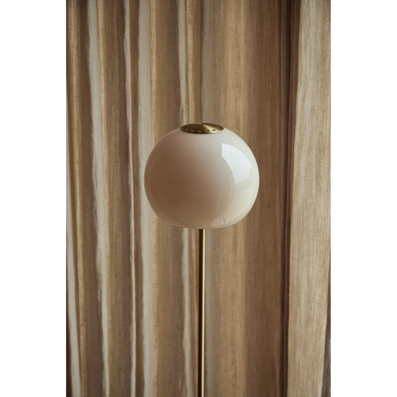BALL GULVLAMPE GLAS SAND GREY
