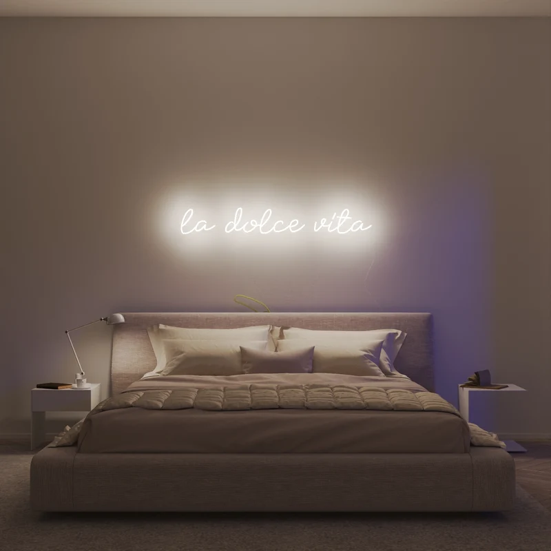 La dolce vita, signe en néon LED