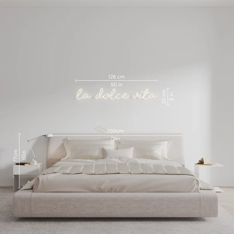 La dolce vita, signe en néon LED