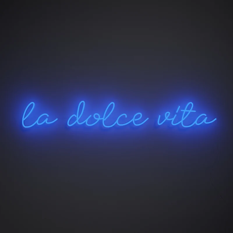 La dolce vita, signe en néon LED