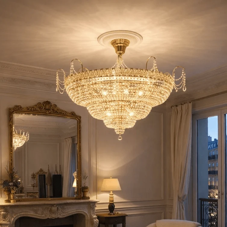 Grand Plafonnier Luxe Européen