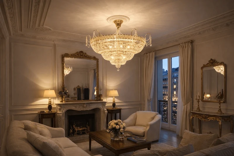 Grand Plafonnier Luxe Européen
