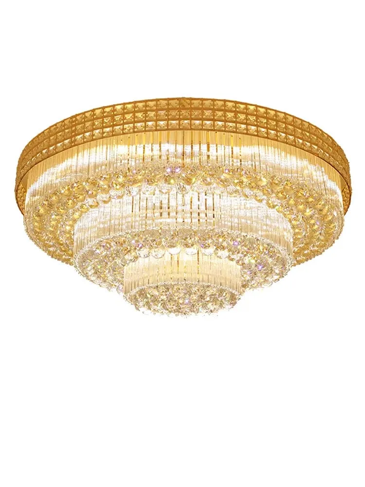 Grand Plafonnier en Cristal LED