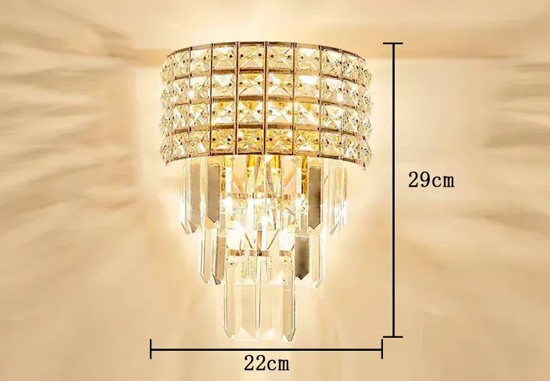 Grand Plafonnier en Cristal LED