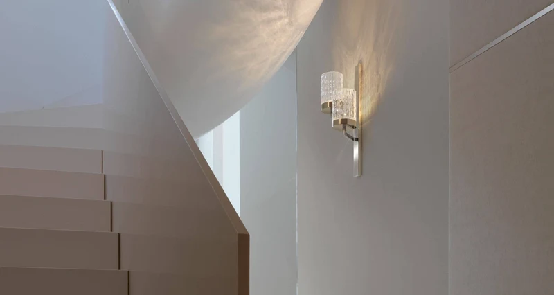 Applique luminaire design verre laiton