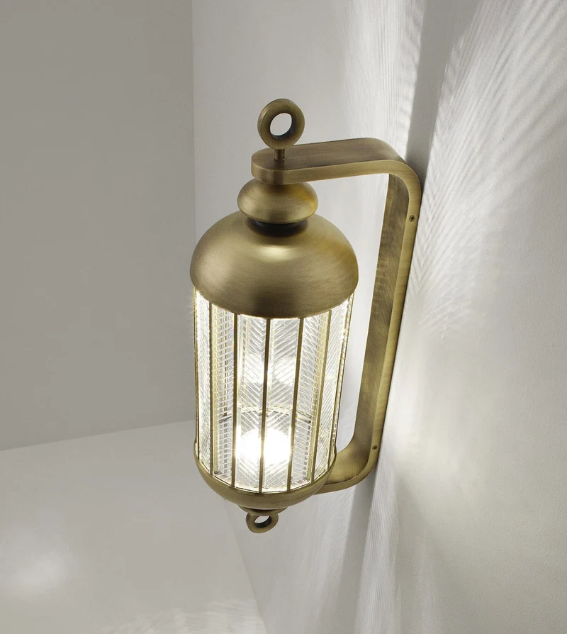 Luminaire mural antique laiton