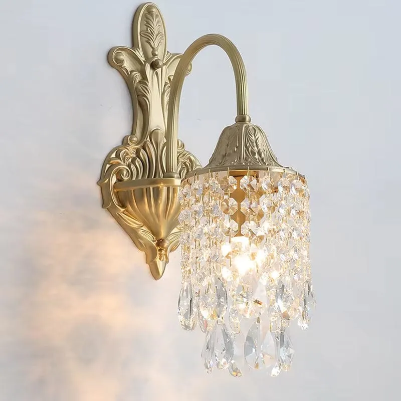 Applique art deco en cristal