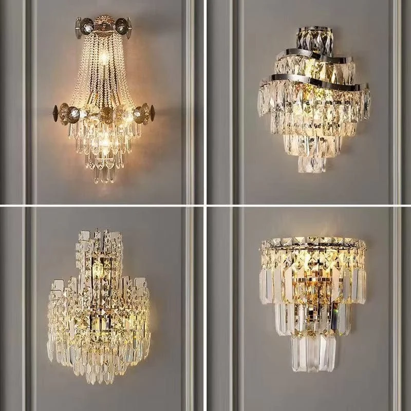 Luminaire mural en cristal