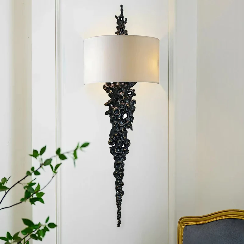 Applique murale longue en laiton