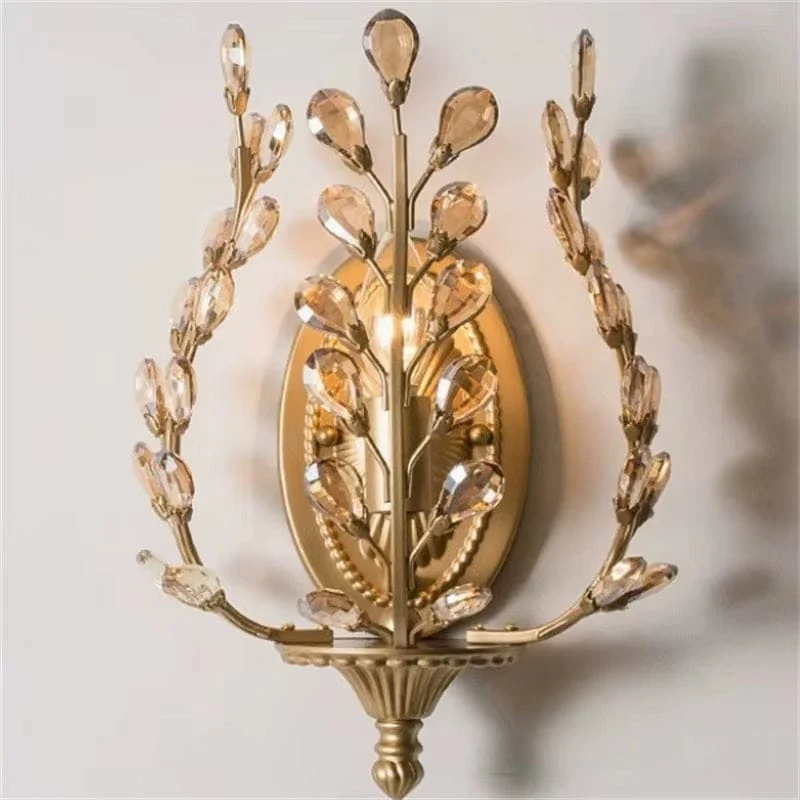Applique feuille de cristal