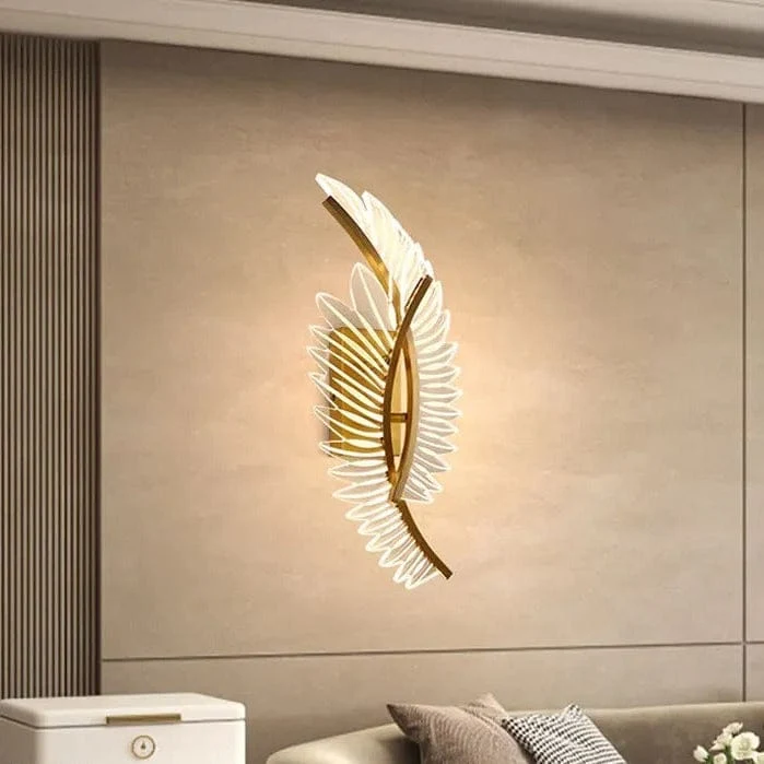 Applique en plumes
