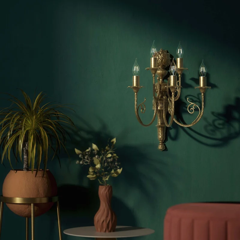 Set de luminaires en laiton fabriqués en Italie