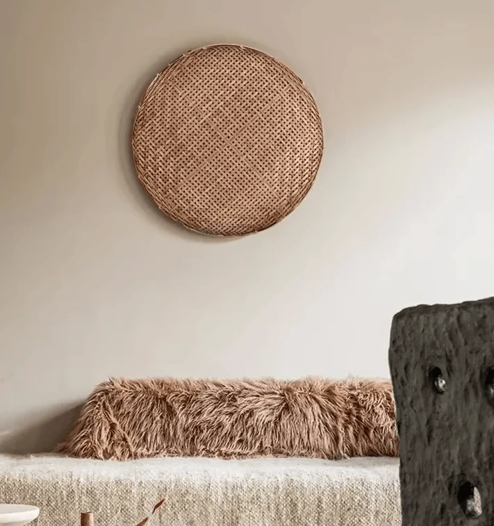 Grande Suspension Luminaire Rotin