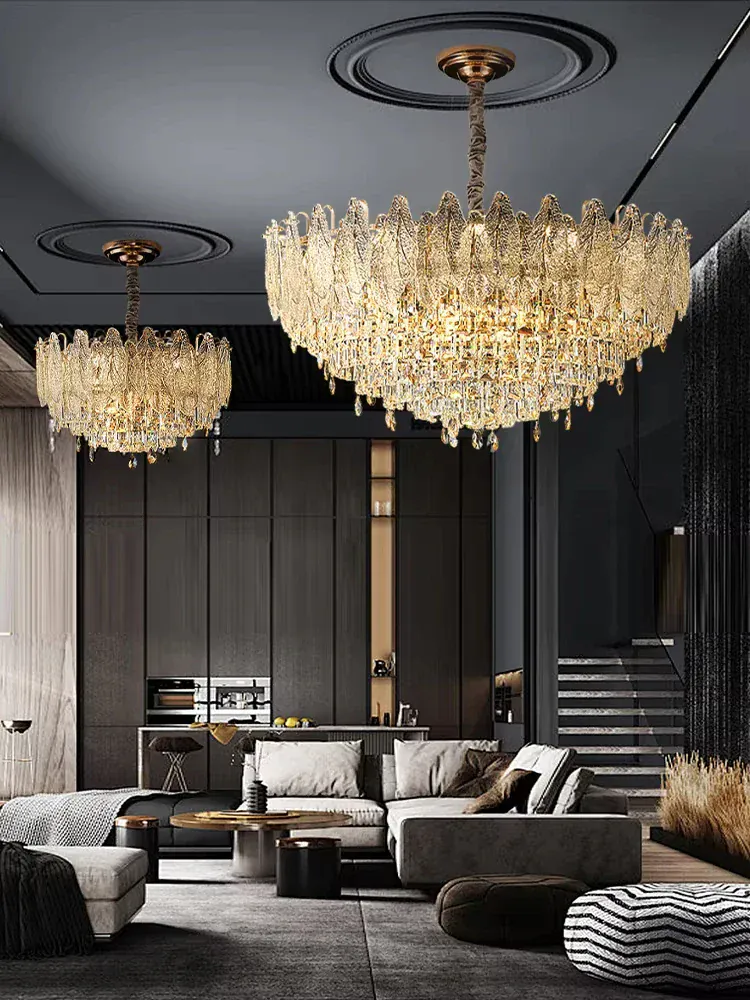 Lustre Suspension Verre Design