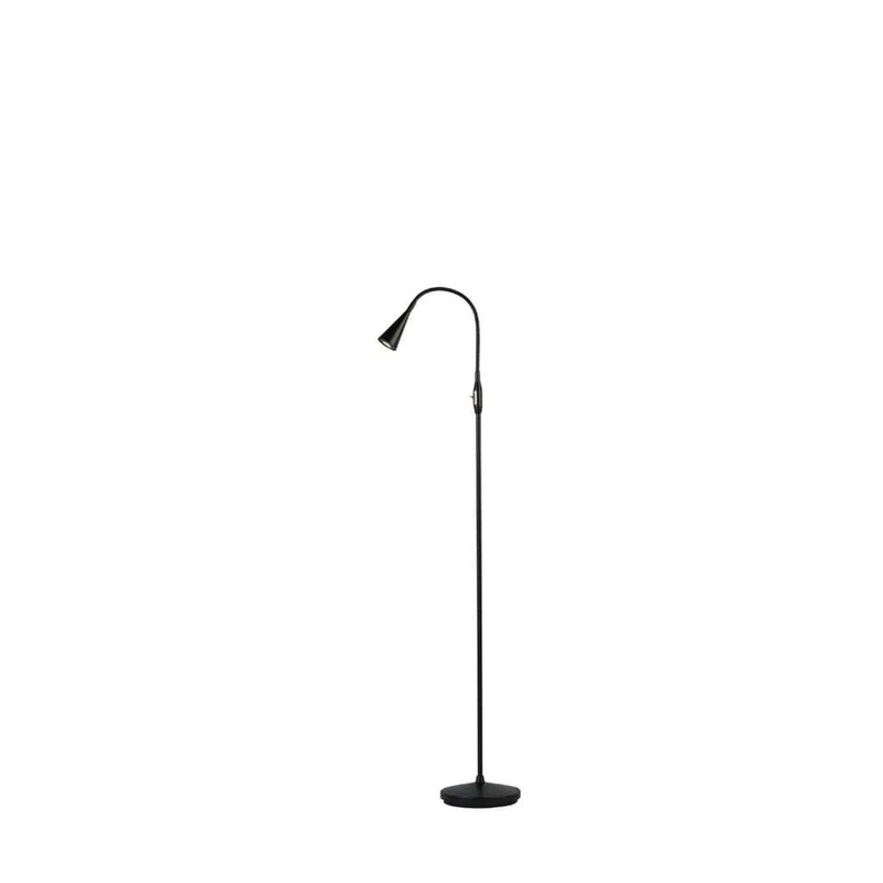 Ledro - Gulvlampe Dæmpbar - Sort - Belid
