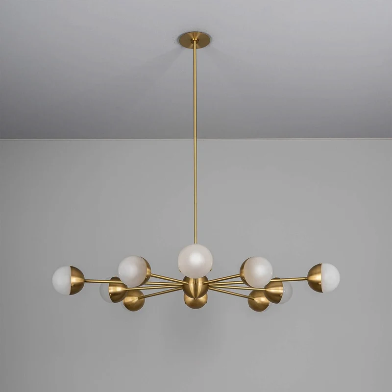 Lustre futuriste laiton
