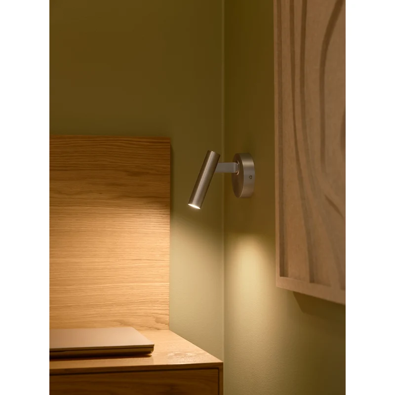 MAKOTO G9 SATIN KROM VÆGLAMPE