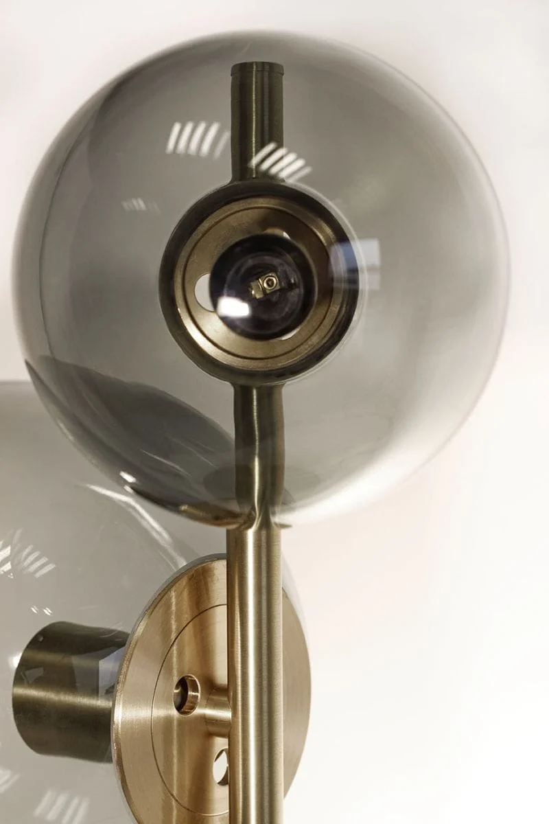 Plafonnier globes noirs