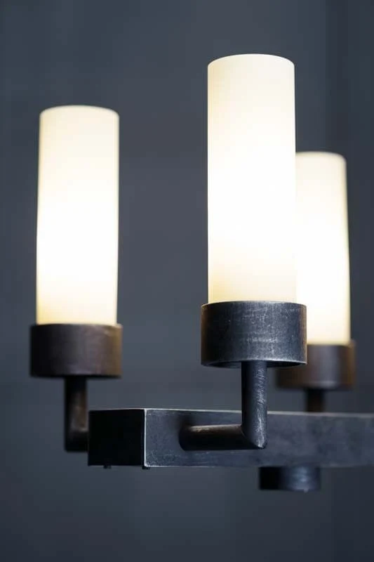 Luminaire forge noir