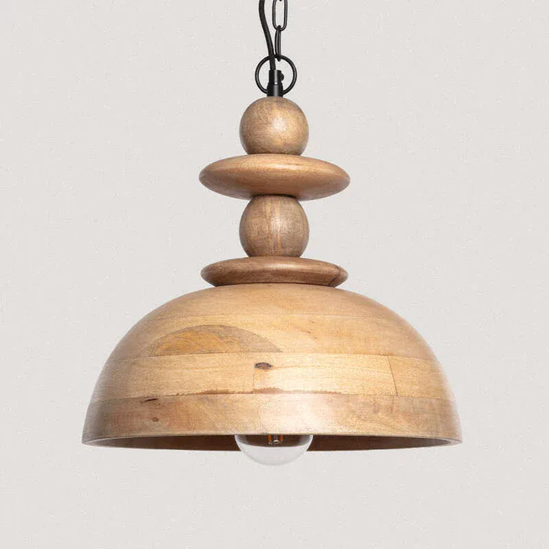 Suspension de cuisine en bois