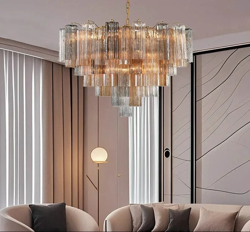 Lustre Design en Verre pour Salon